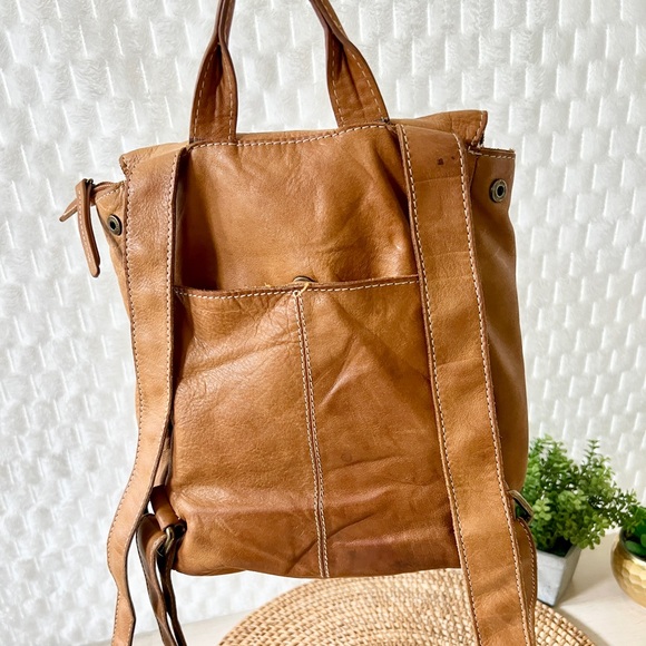 American Leather Tan Liberty backpack. - Picture 3 of 13